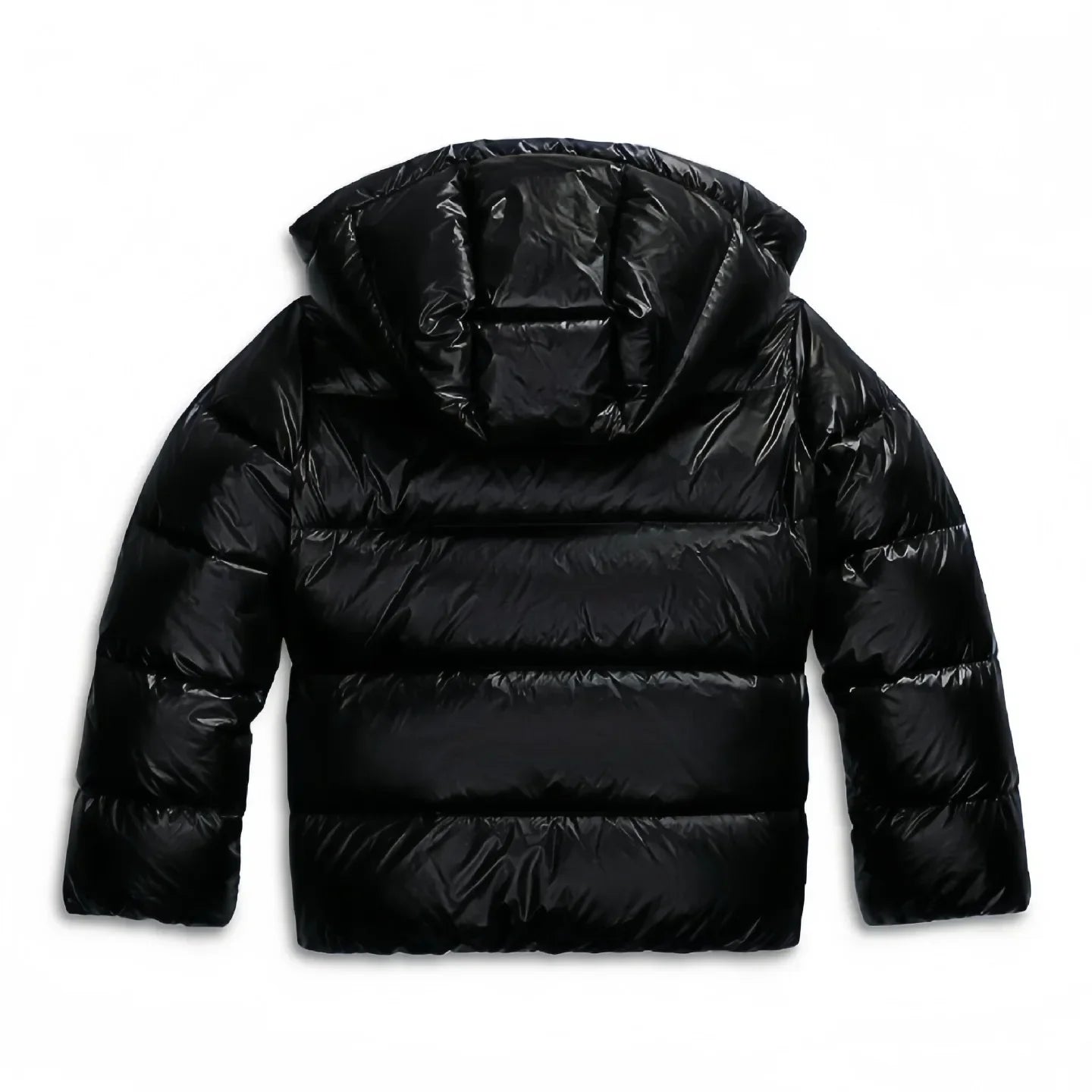 Nuvessa Damen Winterjacke Gepolstert Kapuze Glänzend