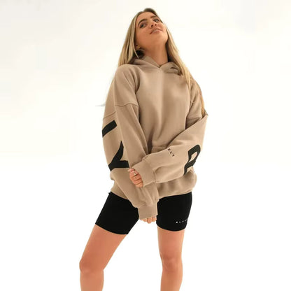 Blayen Herren Oversized Sweatshirt Großes Backprint Grau
