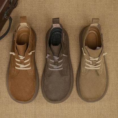 Herren Ankle Boots Weich Sohle Schnürung