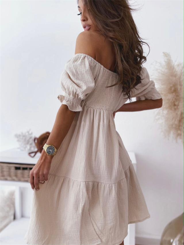Norvielle Damen Boho Sommerkleid