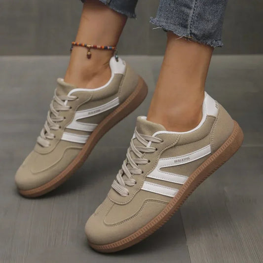 Sneaker Damen Herren Schnürschuhe Gummisohle - Norvielle