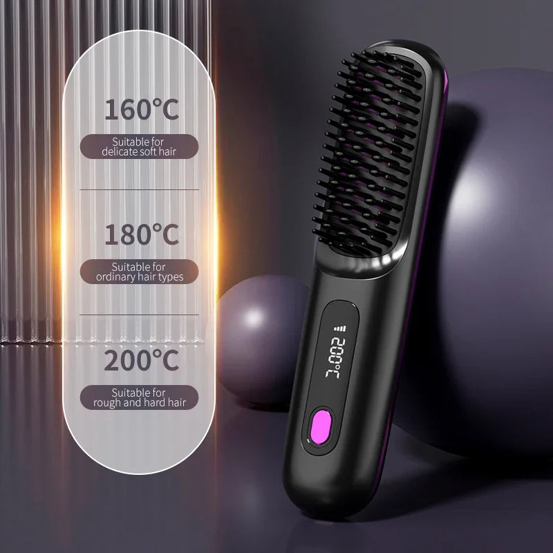 Kabelloser Haarglätter Keramik Ionentechnologie USB-Ladefunktion