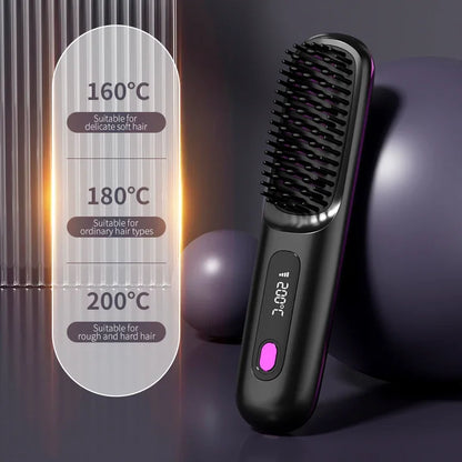 Kabelloser Haarglätter Keramik Ionentechnologie USB-Ladefunktion