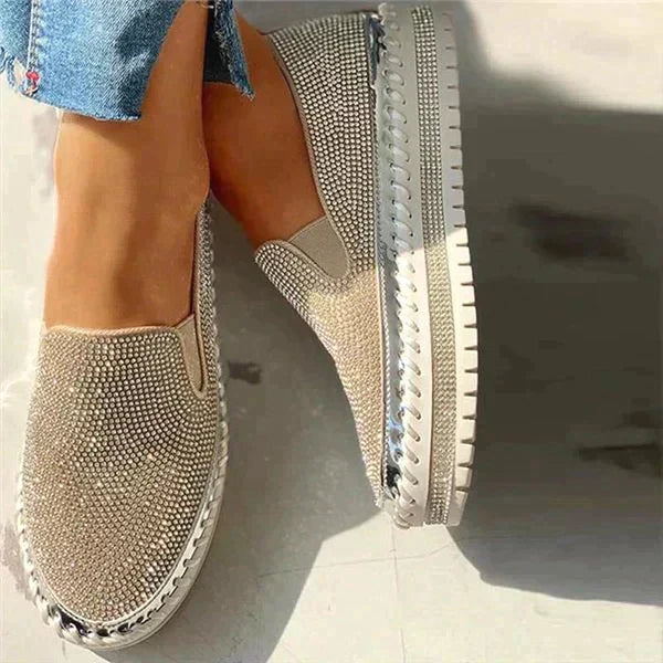 Norvielle Damen Slip-On Sneaker Schillernd - Norvielle
