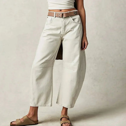Norvielle Damen Weite Jeans