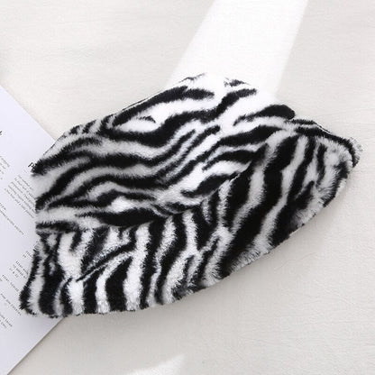 Weiche Unisex Mütze Warm Plüsch Winter Bucket Hat → Weiche Unisex
