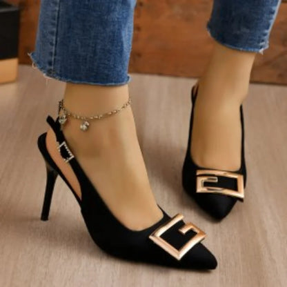 Damen High Heels Sandalen Mittel Absatz