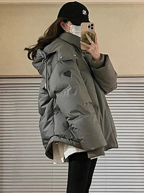 Norvielle Damen Gepolsterte Winterjacke