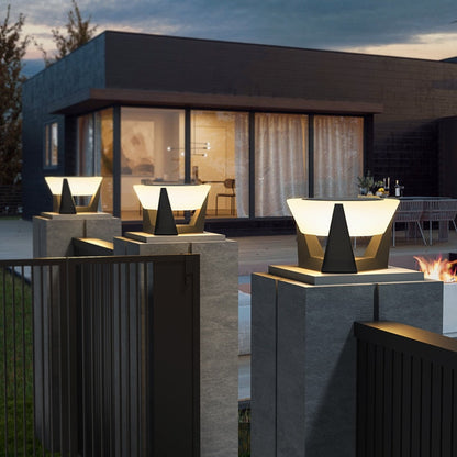Solar LED Außenlampe Geometrisches Design