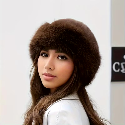 Damen Wintermütze Soft-Finish Furry Beige - Norvielle