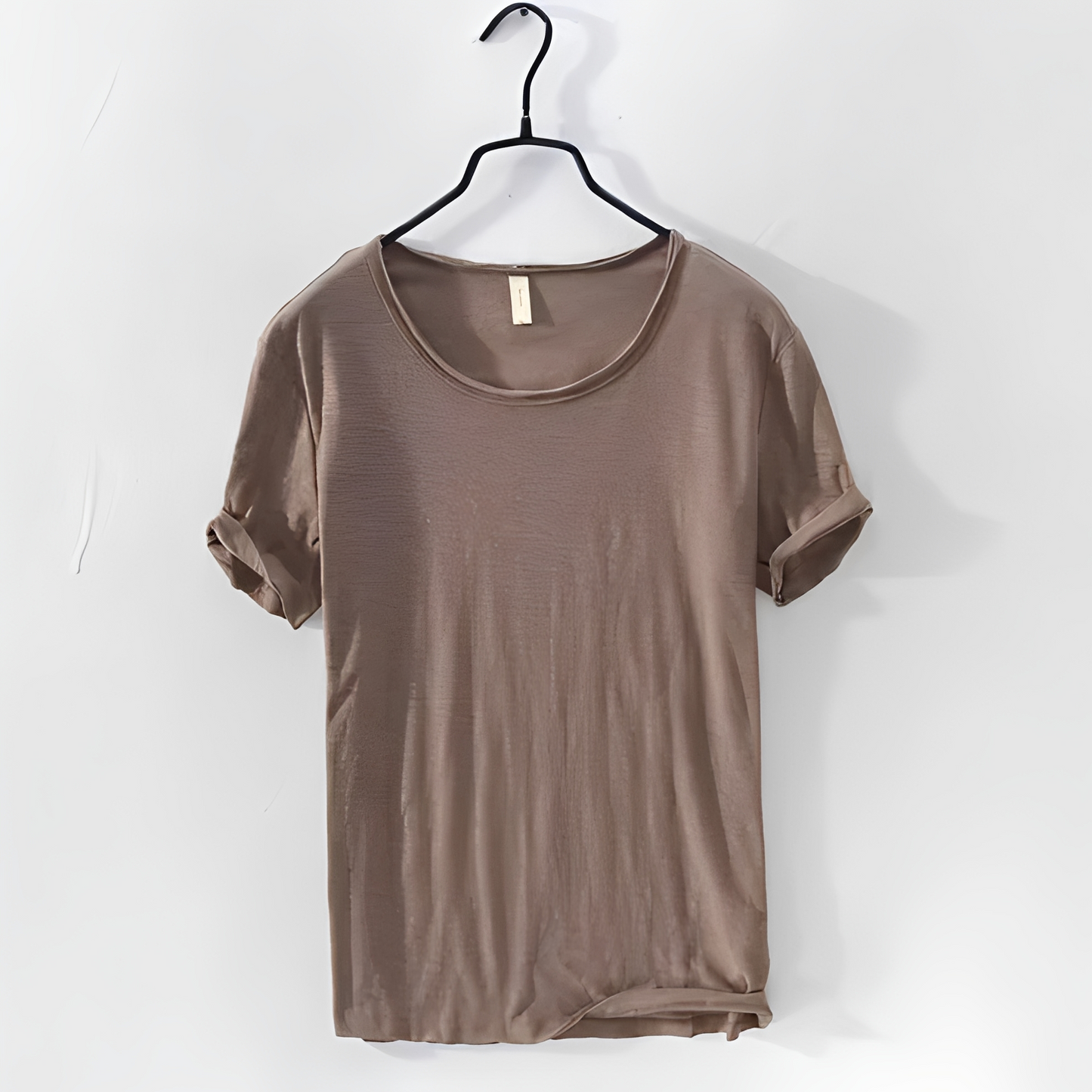 Herren Sommer T-Shirt Klassisch Baumwolle Weiß