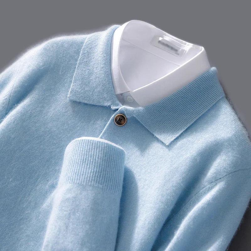 Belford Herren Polo aus Kaschmir - Norvielle