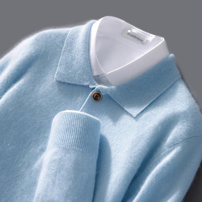 Belford Herren Polo aus Kaschmir - Norvielle