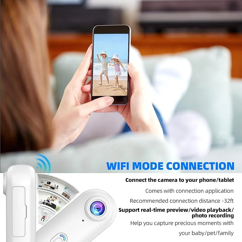 Wasserdichte 4K Action-Kamera WiFi Tragbar Magnetclip 360° Halterung
