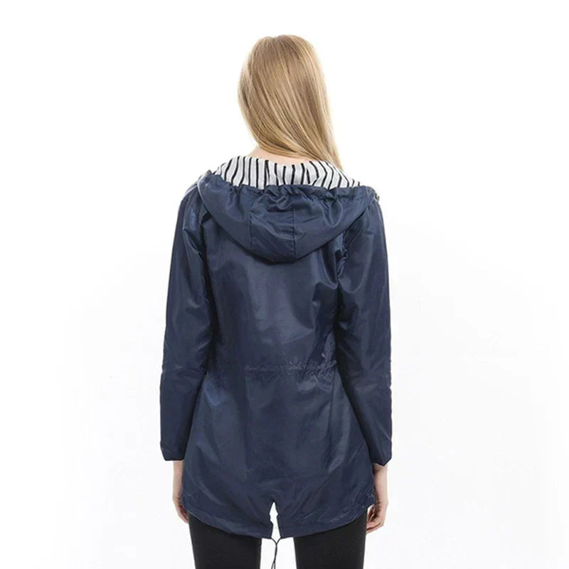 Norvielle Herren Wasserdichter Parka Kapuze Schwarz - Norvielle