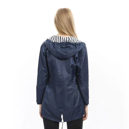 Norvielle Herren Wasserdichter Parka Kapuze Schwarz - Norvielle