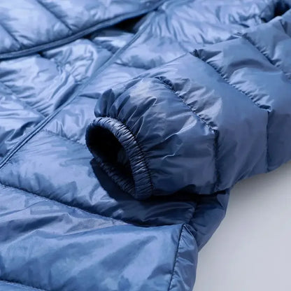 Norvielle Damen Pufferjacke Daunen Leicht Abnehmbare Kapuze