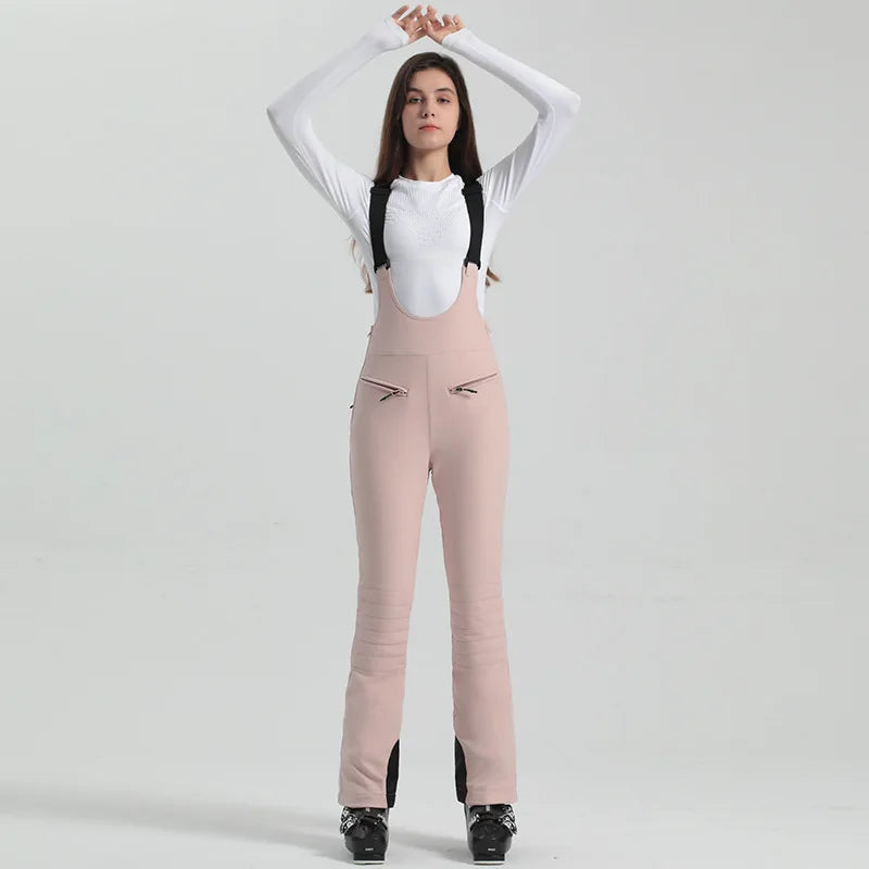 Damenhose mit Trägern Elastischer Bund