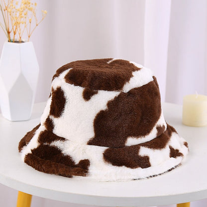 Weiche Unisex Mütze Warm Plüsch Winter Bucket Hat → Weiche Unisex