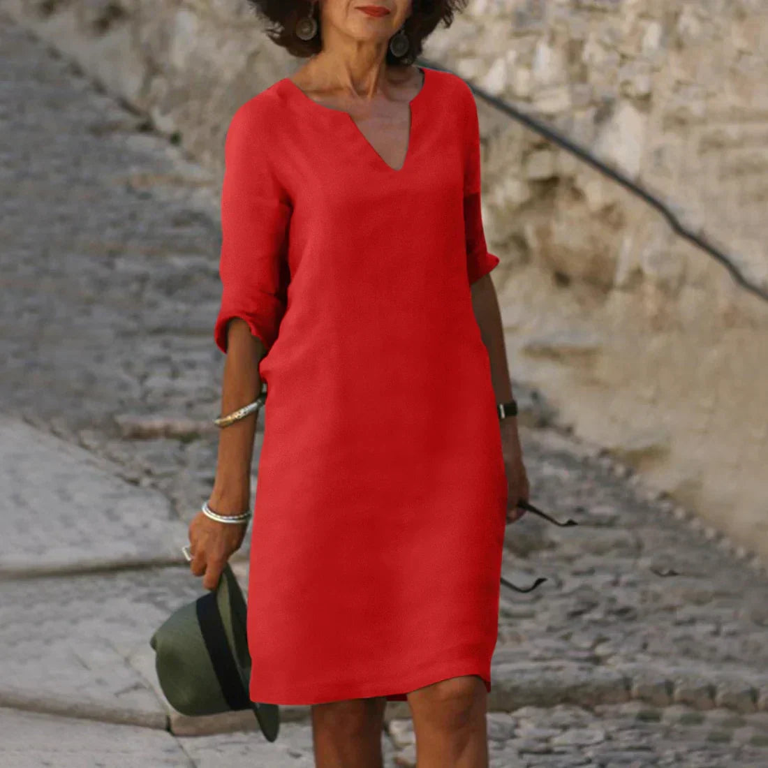 Elegantes Damen Kleid Knielang