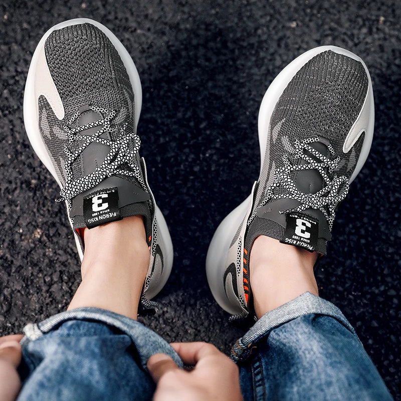 Orthopädische Sneaker Damen Mesh Schnürung