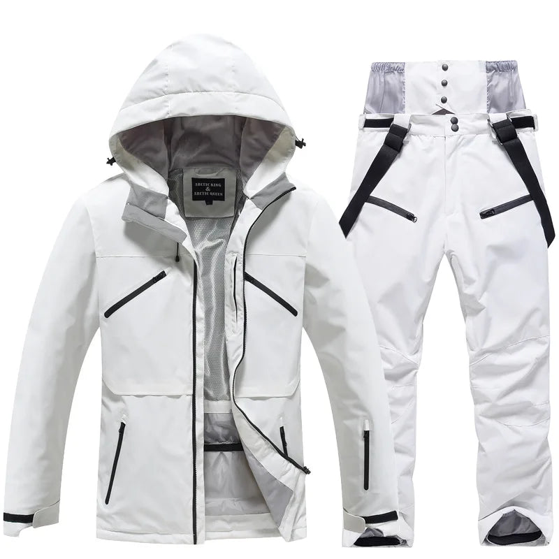 Unisex Skianzug 2-teilig Wasserdicht Funktionstil