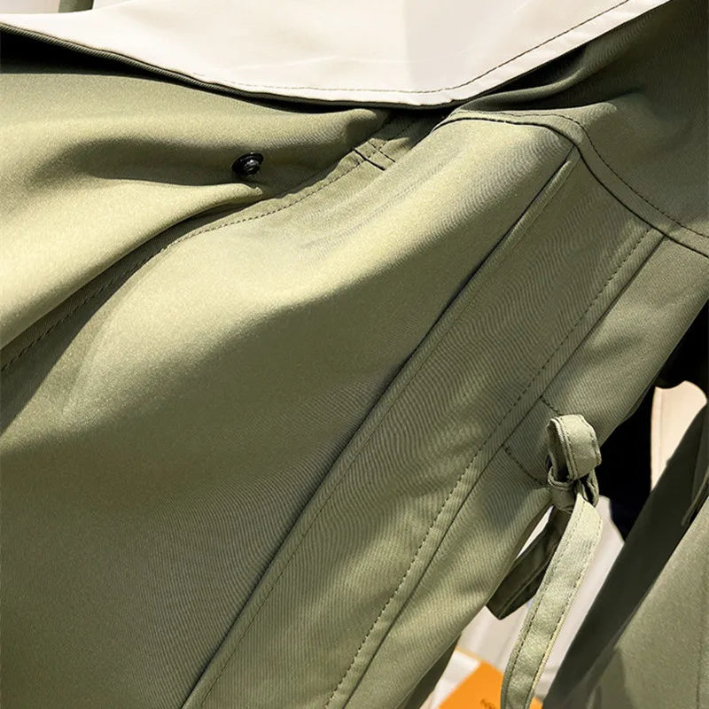 Damen Übergangsjacke Moderner Layer-Look Frühjahr Herbst