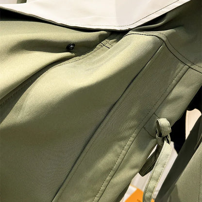 Damen Übergangsjacke Moderner Layer-Look Frühjahr Herbst