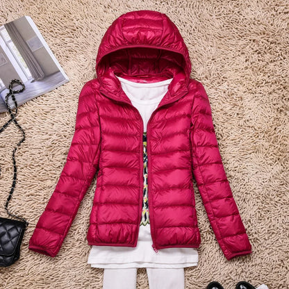 Norvielle Damen Daunenjacke Ultraleicht Mit Kapuze