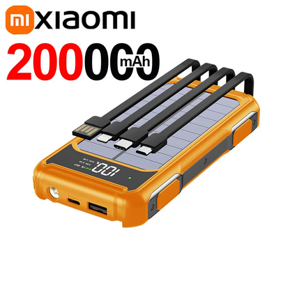 Voltora Powerbank 20.000mAh 4-in-1 Kabel Schnellladung LED