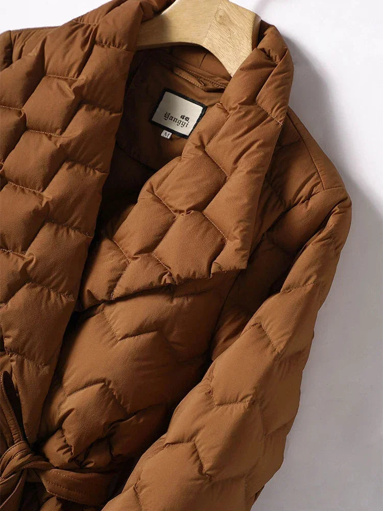 Damen Kurzjacke Taillenband