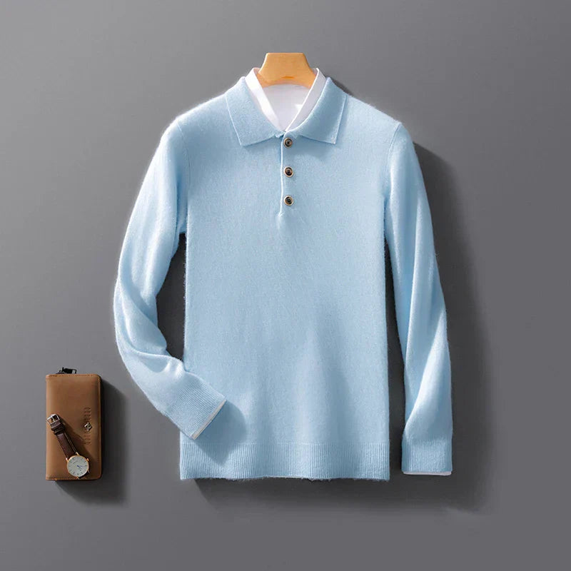 Belford Herren Polo aus Kaschmir