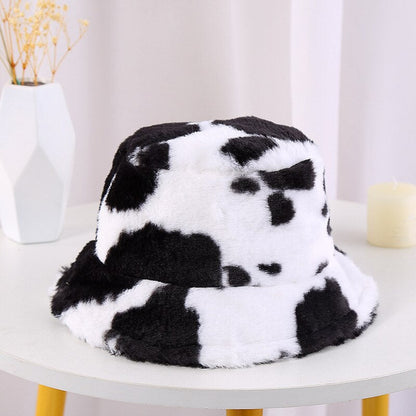 Weiche Unisex Mütze Warm Plüsch Winter Bucket Hat → Weiche Unisex