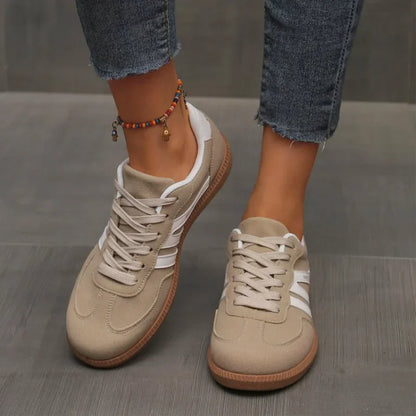 Sneaker Damen Herren Schnürschuhe Gummisohle