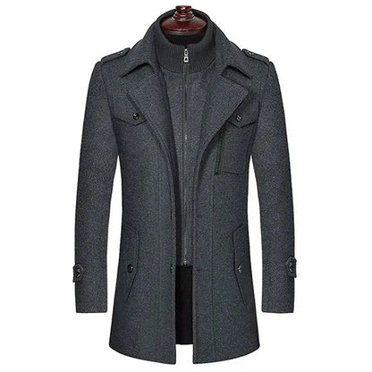Norvielle Herren Wollmantel Trend