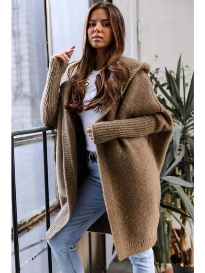 Norvielle Damen Fledermaus Strickjacke