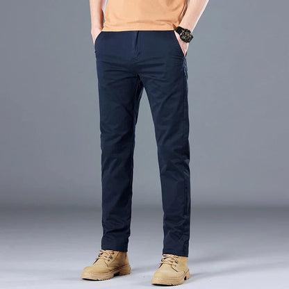 Herren Baumwollhose Slim Fit Gerades Bein