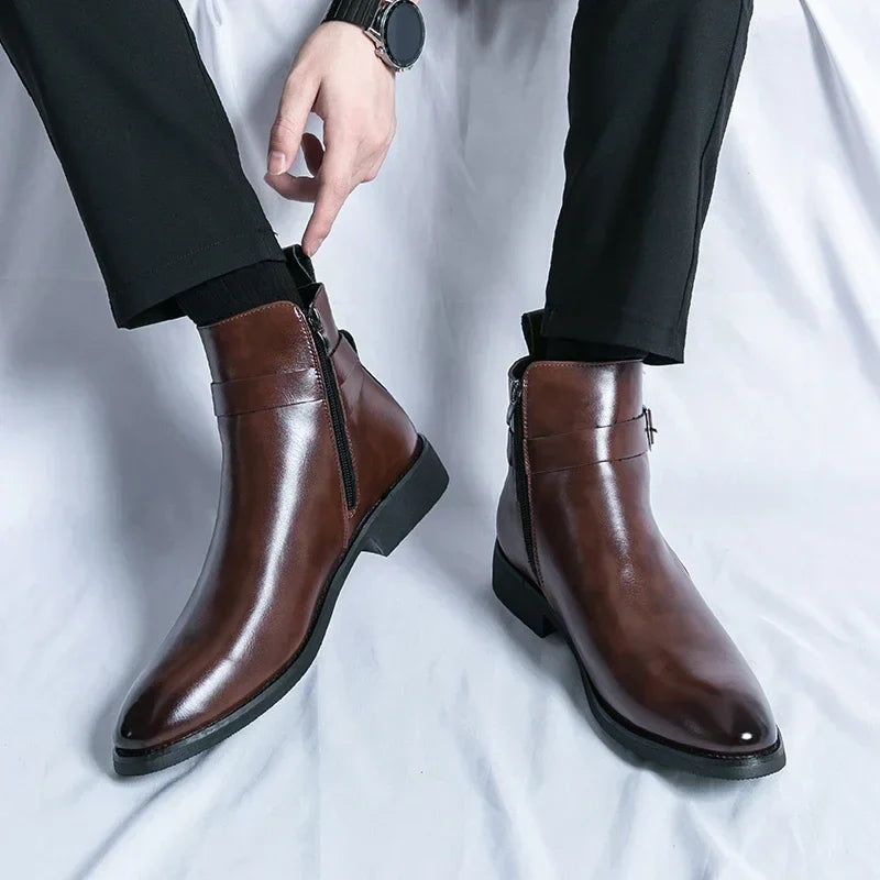 Herren Chelsea Stiefel Klassisches Ankle Design