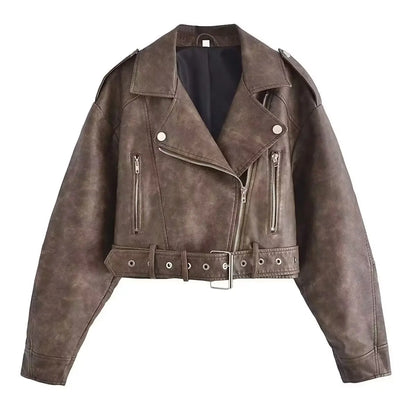 Norvielle Damen Winterjacke Gürtel