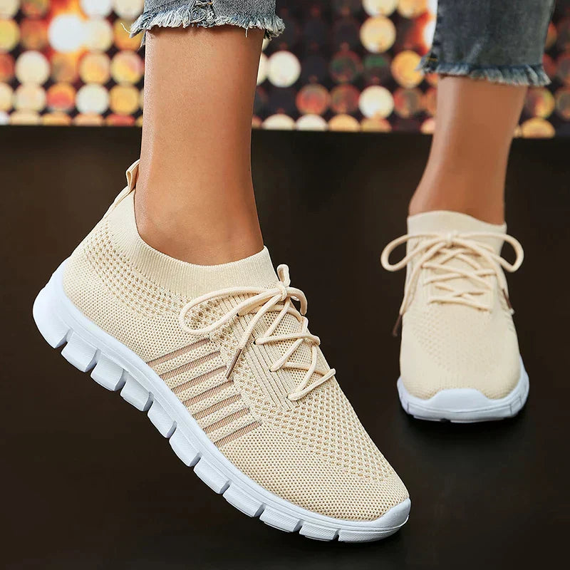 Norvielle Damen Orthopädische Laufschuhe Atmungsaktives Netz