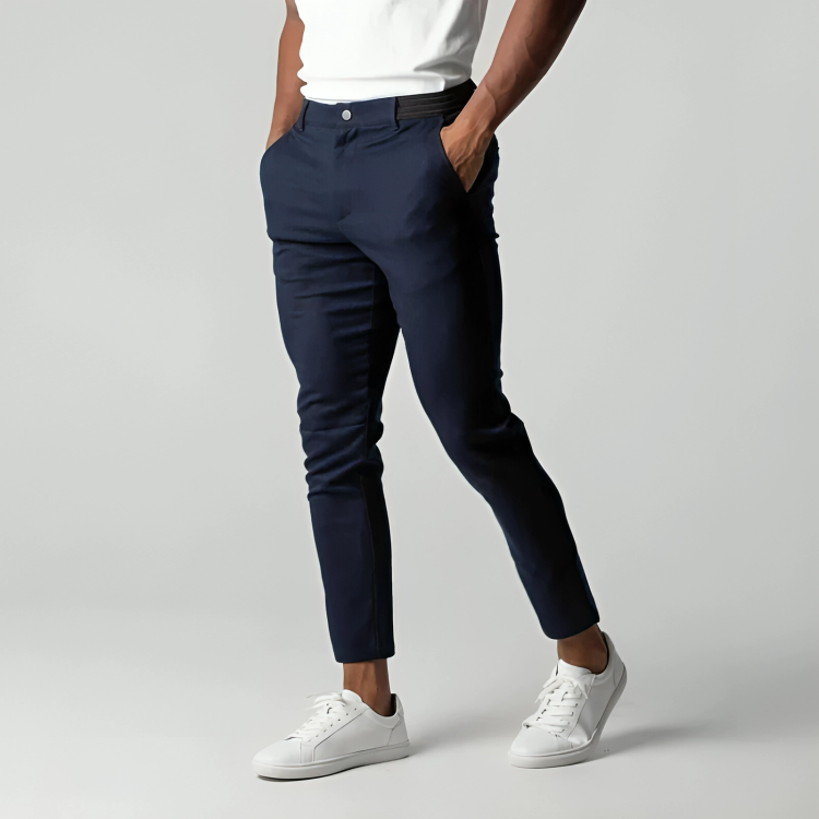 Herren Chinohose Gerade Bein Baumwolle Beige