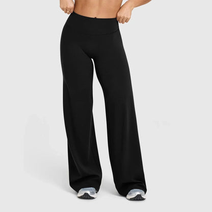 Damen Yoga Hose Weite Bein Lockere Passform