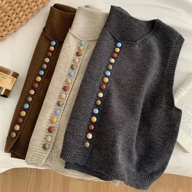 Maribel Damen Strickweste Bunt