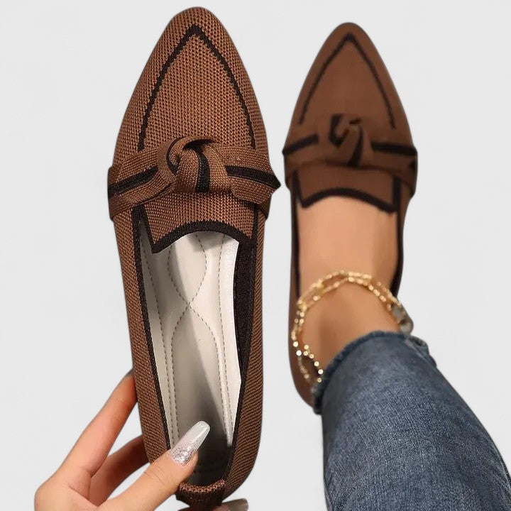Damen Orthopädische Loafer Spitze Zulaufend