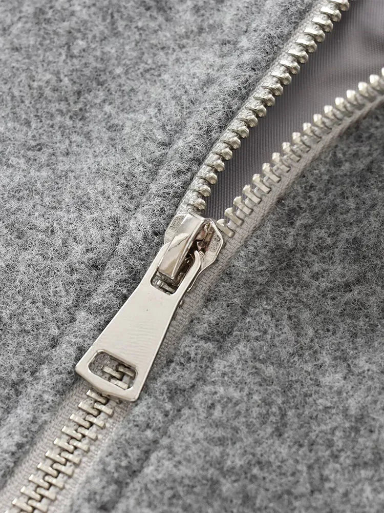Damen Kurzjacke Reißverschluss