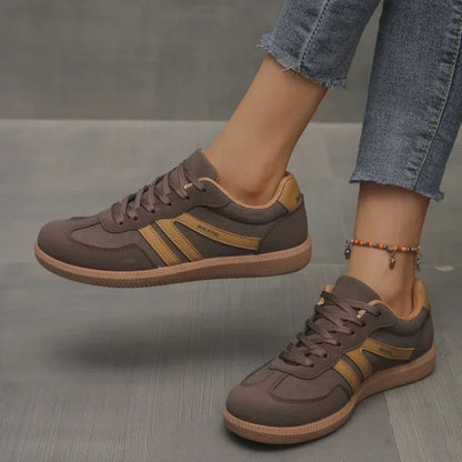 Sneaker Damen Herren Schnürschuhe Gummisohle