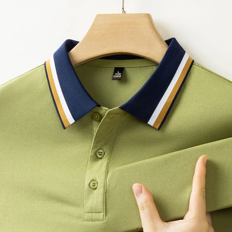 Herren Poloshirt Kurzarm Kontrastkragen - Norvielle
