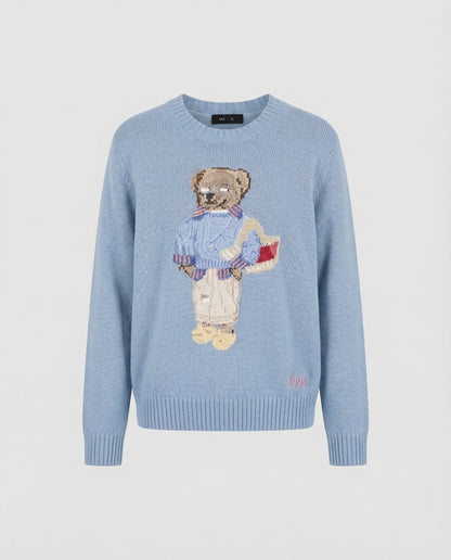Damen Bärenstrickpullover Locker
