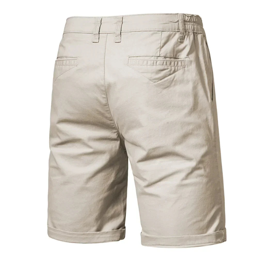 Herren Chino-Shorts mit Knopfleiste Beige