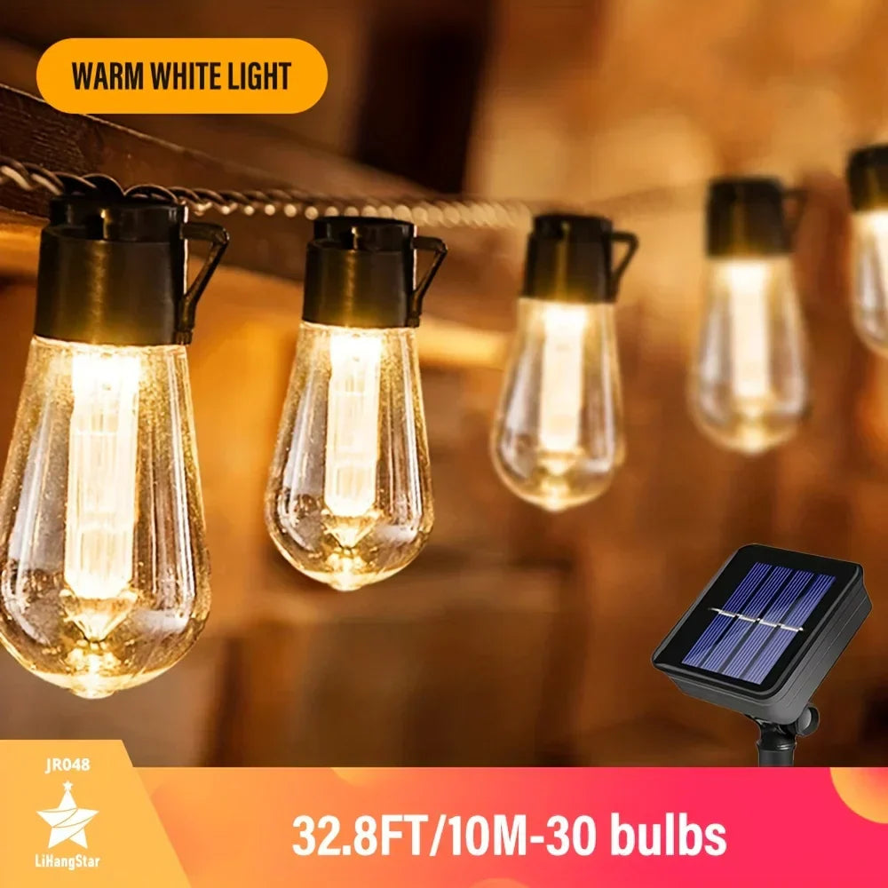 LED Solar Lichterkette Wasserdicht IP44 Für Garten Terrasse Camping